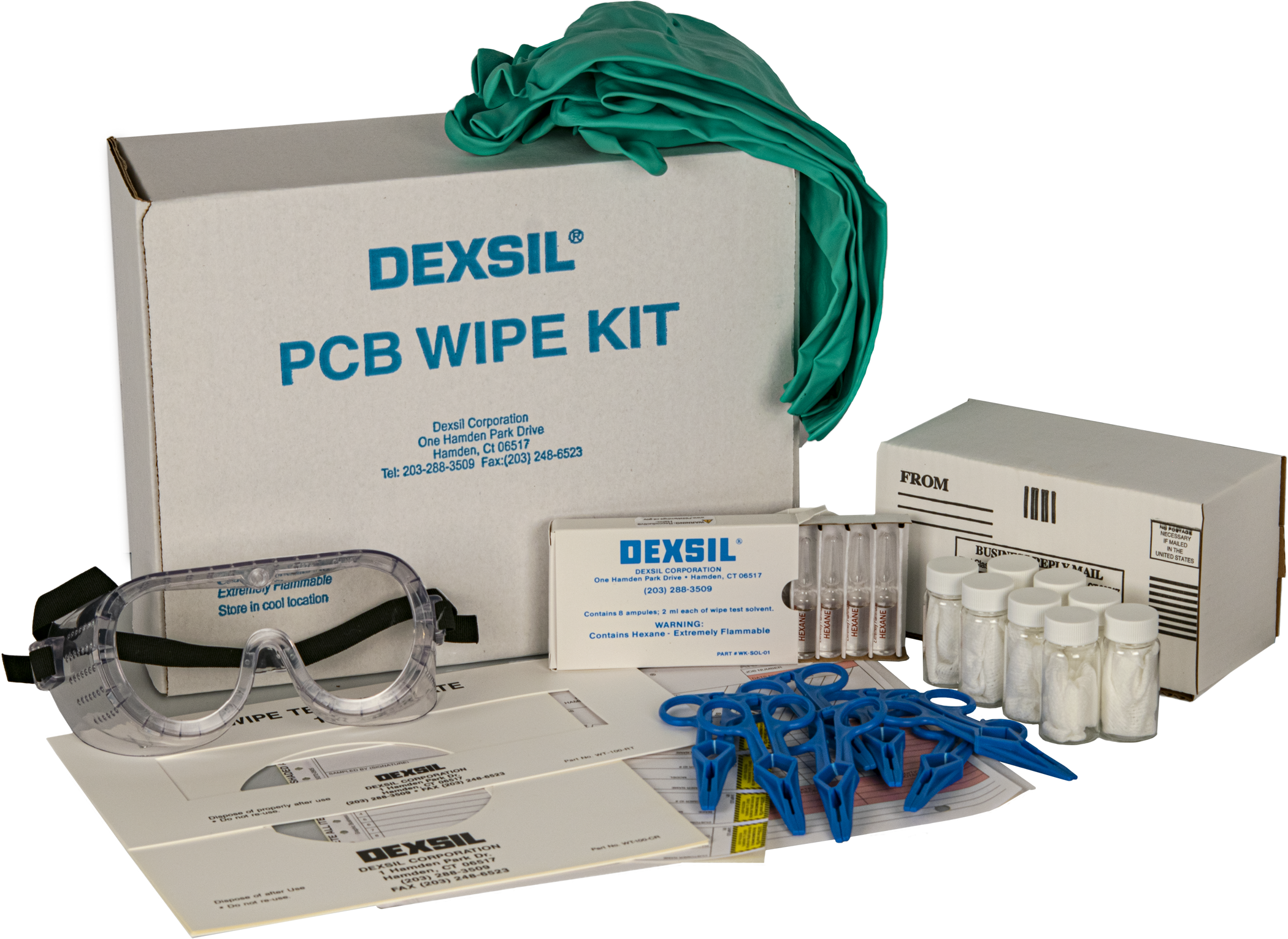 PCB Wipe Sampling Kit - Dexsil
